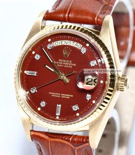 rolex day-date mit lederarmband|rolex daytime wear.